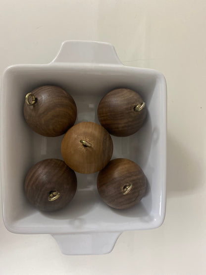 Wood Balls (Set of 5) Wood Home Decor 2" Diameter