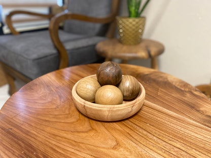 Wood Balls (Set of 5) Wood Home Decor 2" Diameter