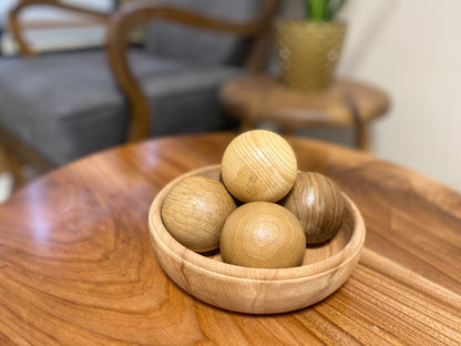 Wood Balls (Set of 5) Wood Home Decor 2" Diameter