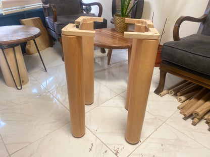 Cylinder Legs a Set of 4 for Dining Tables Heavy Tables Solid Wood Table Legs Wood Legs for Heavy DIY Custom Legs