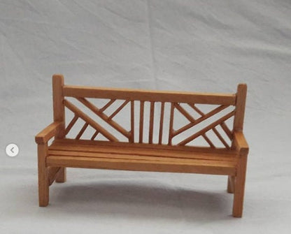 Handcrafted Miniature Bernie Doll Bench – Perfect for Display & Decor