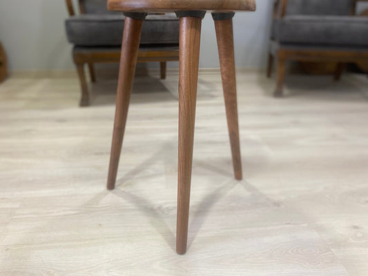 Walnut Wood Tapered Coffee Table Legs, End Table Legs, and Side Table Legs Available in Various Sizes with Mounting Options 2" top 1" Bottom